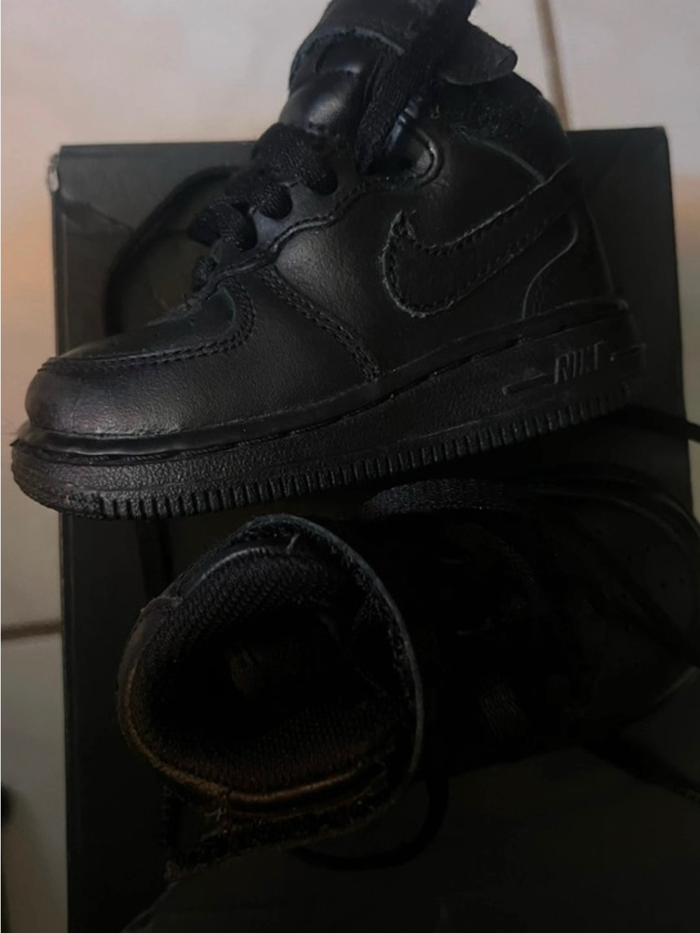 Nike Kids Black High-Top Sneakers